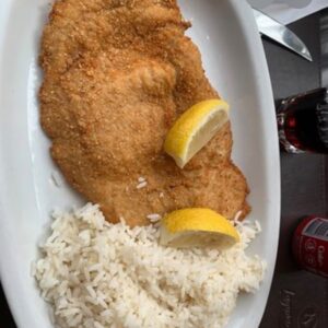 Milanesa de Nalga con arroz
