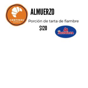 Porción de tarta de fiambre