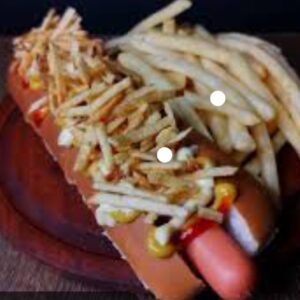 2 Panchos al pan con papas fritas