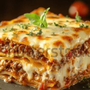 Menú de martes Lasaña